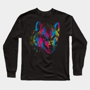 Vibrant Wolf Long Sleeve T-Shirt